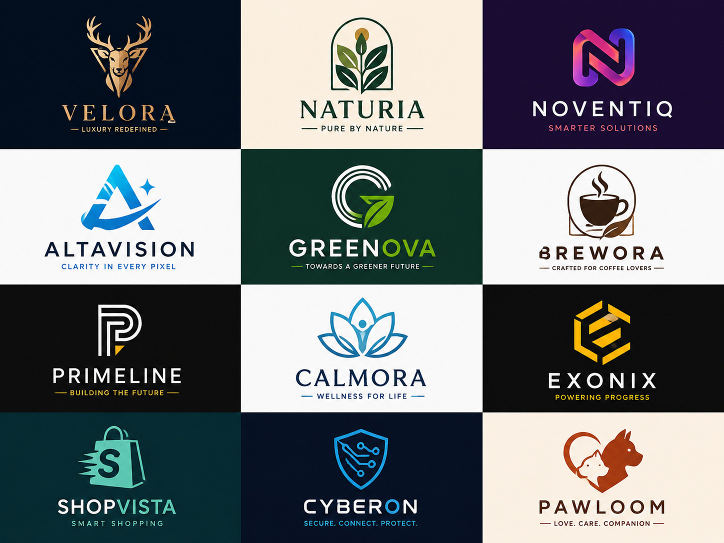 Brand artwork logo samples