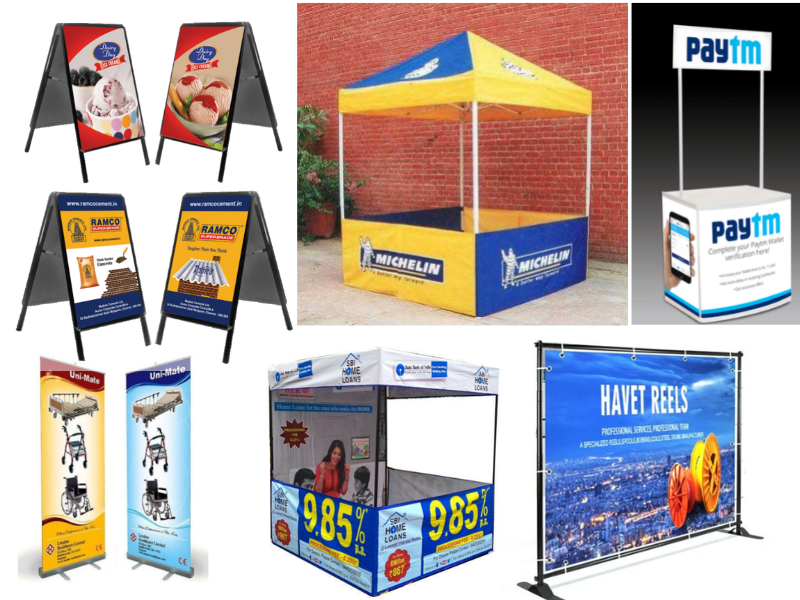 Event branding display materials